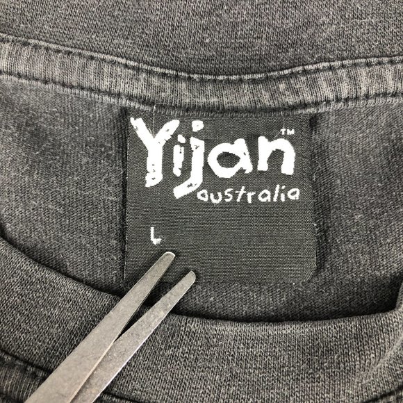 Yijan Australia Art Shirt Men's Large Black Red Yalka Ceremony Bush Onion Tee - Picture 11 of 15